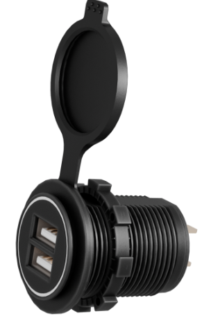 2 USB-A 5V 4,8A / 4 couleurs de LED