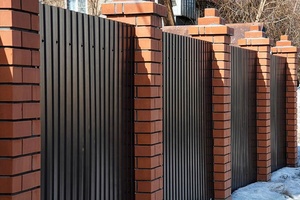 <span class=keywords><strong>Portail</strong></span> en aluminium de type australien moderne, sur mesure, simple, en tube métallique, avec lames verticales polies, pour espaces privés - Product Image 4