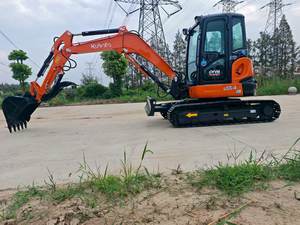 Mini-pelle hydraulique d'occasion Kubota U55 U55-4 petite machine de construction de terrassement d'occasion moteur équipement de creusement - Product Image 3