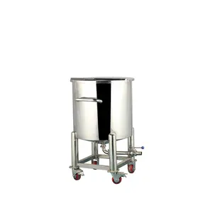 Factory Price Stainless Steel SUS316L and SUS304 Detergent Product Hinged Tank Large Capacity Moveable Lid Stay Storage Tank