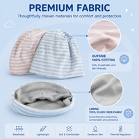 Gorro de Bebé Anti-Radiación de Fibra de Plata Personalizado al por Mayor, Suave y Amigable con la Piel, Protección EMF
