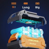 Meuleuse d'angle électrique sans fil rechargeable de qualité industrielle avec déclencheur de type interrupteur de moteur sans balais pour couper et polir