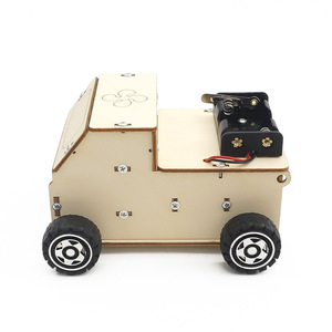 Aspirapolvere elettrico per bambini Puzzle modello scienza fisica stelo esperimento Kit fai da te assemblato a mano spazzatrice giocattoli <span class=keywords><strong>camion</strong></span> della spazzatura - Product Image 2