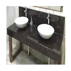 <span class=keywords><strong>Plan</strong></span> <span class=keywords><strong>de</strong></span> <span class=keywords><strong>travail</strong></span> <span class=keywords><strong>de</strong></span> <span class=keywords><strong>cuisine</strong></span> en <span class=keywords><strong>granit</strong></span> brun Angola Trous d'évier rectangulaires découpés - Product Image 5