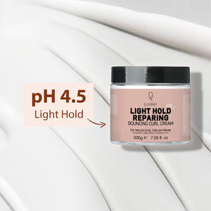 Qquaker Organic <span class=keywords><strong>Curl</strong></span> Defining Cream Etiqueta privada Hidratante para el cabello Colágeno Definir estilo para cabello ondulado y rizado - Product Image 1