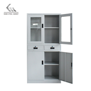 Classeur en acier à porte battante de bureau à <span class=keywords><strong>bas</strong></span> prix et armoire en verre de chambre forte avec 2 tiroirs - Product Image 6