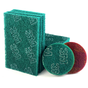 3m 7447 nylon màu Đỏ cọ rửa mài mòn Pad công nghiệp Nylon cọ rửa pad cho derusting & descaling - Product Image 4