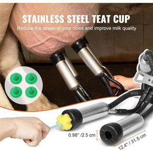 เครื่องรีดนมวัวแบบเคลื่อนที่พร้อมถังเดี่ยวสแตนเลส จัดจำหน่ายโดยโรงงาน - Product Image 3