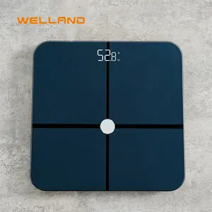 Welland SDK 13 Data Tubuh Tampilan LED Digital Fat Timbangan Pintar Berat Badan dengan Aplikasi Gratis