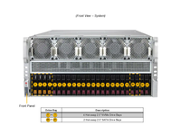 Serveur rack GPU 5U AS-5126GS-TNRT, double processeur SP5 EPYC 9004/9005, 24 DIMM DDR5, jusqu'à 8 GPU double largeur pour l'entraînement IA et l'apprentissage profond