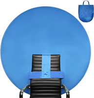 Grand fond vert chromakey portable de 75 cm pour webcam, idéal pour les vidéos et les séances photo