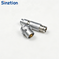 Conector de Empuje y Tracción Sinztion IP68 Serie F, Enchufe Recto con Diseño de Llave de Localización, Compatible con Fischer F103