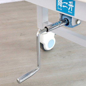 Cama de Hospital ORP-BM11B Manual con Respaldo de Función Única, Barandilla Metálica, Práctica, Multifuncional y con Ruedas Silenciosas - Product Image 3