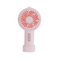 Mini ventilateur portable USB rechargeable pour enfants, avec lumière LED, alimenté par batterie, pour l'extérieur
