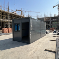 Cabines préfabriquées pliables de 20 pieds, logements temporaires personnalisés, magasin pop-up, maisons conteneurs pliantes, bureau, atelier