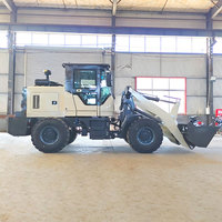Günstiger Preis 4x4 China Knickgelenkter Radlader Diesel Kleiner Frontlader Mini-Lader mit 1 Tonne Ladekapazität