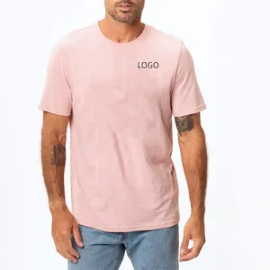 Sıcak satış imalatı baskı özel boş bayanlar pembe T Shirt etiket erkekler için % 100% pamuk artı boyutu t Shirt grafik tee