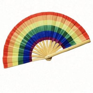 Assurance <b>Large</b> Bamboo Hand <b>Fan</b> Custom Logo Uv Printed Music Style Painted Clack Premium Quality Accessory - Product Image 4