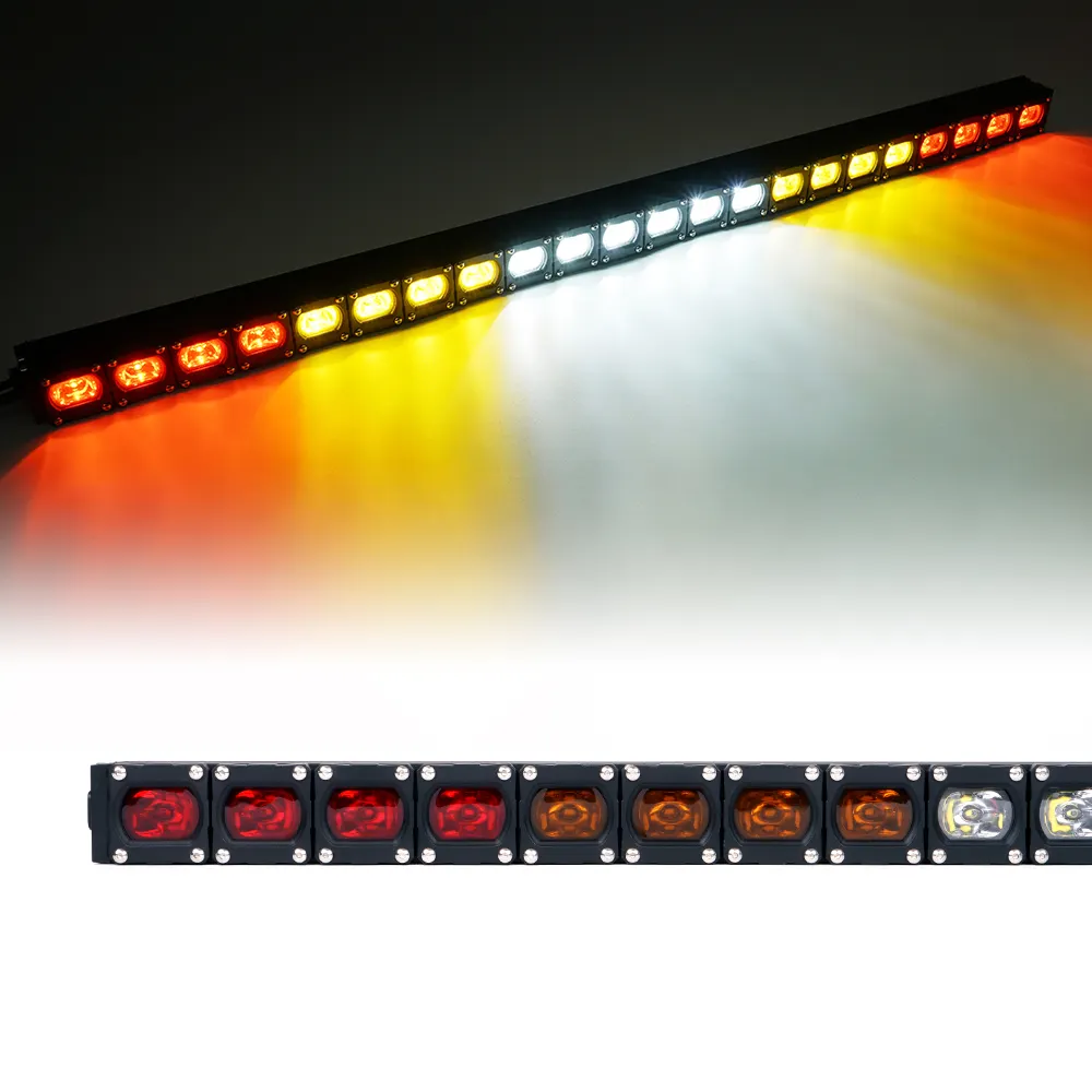N2-जीप चेस के लिए 90W-110W के साथ स्ट्रोब प्रकाश बार जीप पूंछ प्रकाश के लिए अतिरिक्त डिजाइन/बंद-सड़क/यूटीवी वाहनों
