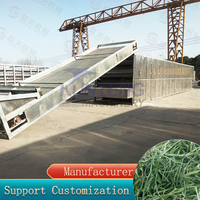 Sécheuse à bande maillée pour foin d'alfalfa, grande automatisation, Pennisetum Purpureum, machine de séchage du fourrage