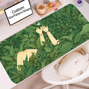 Màu xanh lá cây thực vật chuột và bàn phím pad chuột lớn Pad tùy chỉnh phụ kiện máy tính bán buôn văn phòng bàn pad chơi Mat - Product Image 2