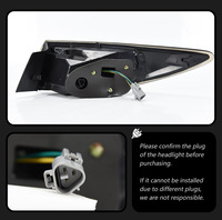 Conjunto de Luces Traseras LED con Guía de Luz para Mazda 6 Atenza, Lámpara LED de Posición, Freno y Señal de Giro, Plug and Play, Piezas de Repuesto para Automóviles