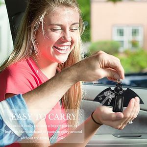 Llavero de Cuero con Forma de Murciélago de Marca Privada, Estuche Plegable para Guardar Llaves de Coche, Porta Llaves de Gran Capacidad, Fabricante con Marca Personalizada - Product Image 5