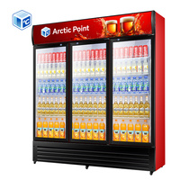 Congélateur Réfrigérateur Commercial Combiné Porte Vitrée Verticale 1 2 3 Portes Vitrées Congélateur Commercial pour Boissons