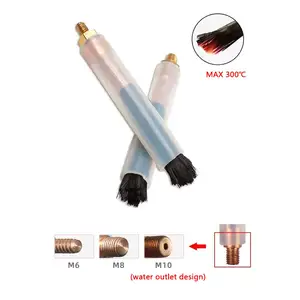 M6/M8/M10 Copper Head Weld Brushes For Weld Seam Bead Joint Cleaning Polishing Machine Welding Seam Cleaner Brush Industry