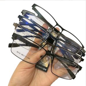 تصفيات فائقة الضوء TR عدسة إطار أزرق رجال الأعمال نصف قراءة نظارات مختلطة الساق مربع بالجملة - Product Image 4