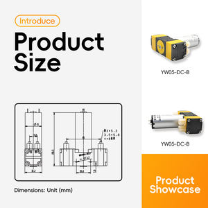 YW05B-DC 12V/24V Mikro membran pumpe Korrosions schutz flüssigkeit/Gas 4,2 l/min Dual-Purpose-Pumpe 1100 ml/min Durchfluss rate OEM Anpassbar - Product Image 4