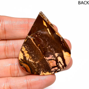 Cabujón de corte de corazón de jaspe con imagen natural australiana 78 Ct. Pulido 49X40X5mm para fabricación de joyas sueltas - Product Image 4