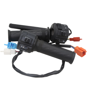 <span class=keywords><strong>Guidon</strong></span> de moto électrique + interrupteur ++ bouton de lumière poignées de direction ebike accélérateur de3 forYadea - Product Image 5