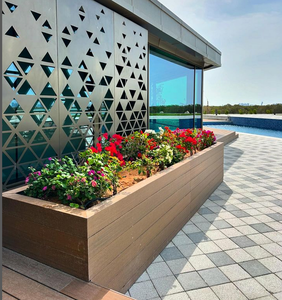 Anhui xuancheng wpc boîte à fleurs <span class=keywords><strong>en</strong></span> bois composite plastique durable jardinière pour jardin et parc - Product Image 4