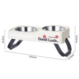Tigela Elevada Dobrável 2 em 1 de Aço Inoxidável com Suporte para Cães e Gatos, Recipiente para Água e Comida - Product Image 5