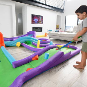 Jeu de balles de golf pour tout-petits dans l'arrière-cour Mini centre de jeu de golf Cource Driving Range Kids Indoor Mini jeu de golf gonflable - Product Image 4