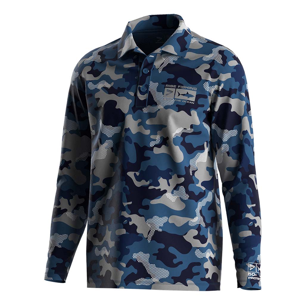 blue camo dress shirt Eight-X | Designer Dress Shirts main image 1