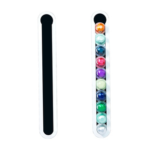 Organisateur de capsules de café en acrylique pour 10 dosettes Nestlé, support mural sans perçage, style moderne et simple, étagère de rangement - Product Image 5