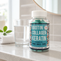 Gummies à la biotine, au collagène et à la kératine