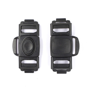 Fivela de Cinto de Segurança de 3 Pontos 25mm com Trava para Cadeira de Bebê, Clipe para Carrinho, Fivela de Plástico com Liberação Lateral Dupla para Cinto de Segurança de Carro de Bebê - Product Image 1