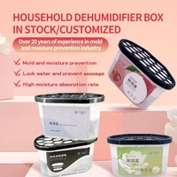 Boîte déshumidificatrice jetable 400 ml 180 g au chlorure de calcium pour la maison et la garde-robe, absorbeur d'humidité