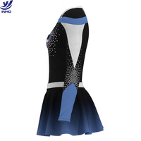 Costume de cheerleading personnalisé pour filles, ensemble jupe imprimée métallique 2 pièces, extensible, respirant, tenue de compétition