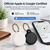 Traceur GPS Mini Smart Tag, alternative à l'Airtag, certifié MFi, pour animaux de compagnie, localisateur de clés, portefeuilles, sacs, bagages, compatible avec la fonction Localiser mon appareil