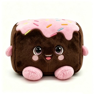 Peluche gâteau personnalisée, peluche dessert, peluche gâteau au chocolat, peluche confettis, peluche squishy alimentaire - Product Image 2
