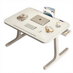 Bureau d'ordinateur portable pliable en panneau de particules Huaxin, petite table d'écriture pour étudiant - Idéal pour dortoir et usage domestique - Product Image 3