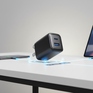 อะแดปเตอร์ชาร์จเร็ว 30W USB-C PD QC3.0 แบบ <span class=keywords><strong>2</strong></span> พอร์ต (USB-C + USB-A) สำหรับ 16/15/14/13 <span class=keywords><strong>Pro</strong></span> Max สำหรับ S23/S22 <span class=keywords><strong>iPad</strong></span> - Product Image 4