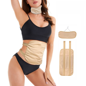 Kit de compresses réutilisables à l'huile de ricin biologique pour un sommeil plus profond et moins de stress, compresse pour le foie, la taille et la thyroïde - Product Image 1