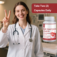 Julong OEM Levure de riz rouge Coenzyme Q10 Capsules Cœur sain Levure de riz rouge Capsules d'extrait pour des niveaux sains de cholestérol