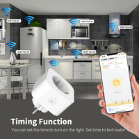 Enchufe Inteligente WiFi 5G de 10A SIXWGH, Enchufe Europeo, Compatible con Tuya Smart Life, Alexa y Google Home Assistant