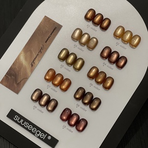 Set de Esmalte en Gel Suuseegel de 10 <span class=keywords><strong>Colores</strong></span>, Material Líquido Blanqueador con Perlas de Vidrio y Efecto Ojo de Gato, Gel UV para Salón de Uñas - Product Image 3